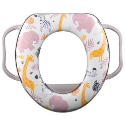 Mekani adapter za wc šolju sa ručkama, sive životinje