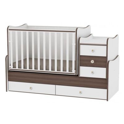 Krevet maxi plus 70/160 white & walnut