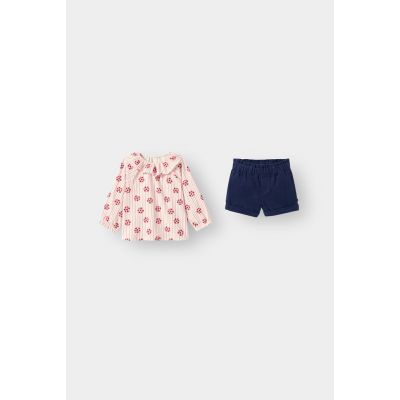 Komplet bluzica i šorc za bebe djevojčice
