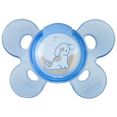 Varalica physio silikon 0-6m 1/1 0%bpa plava comfort