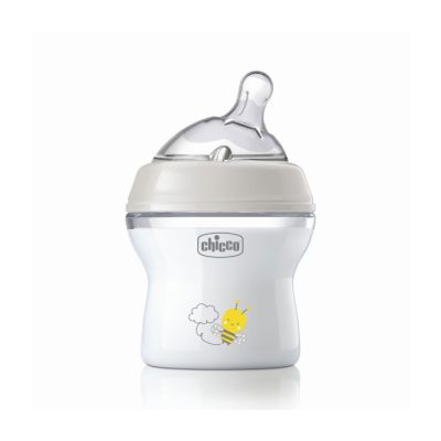 Flašica natural feeling silikon 150 ml siva 0m+ 0%bpa