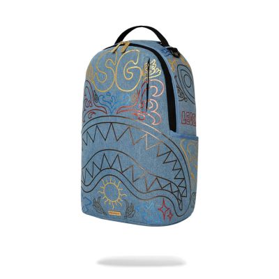 Ranac METALLIC PRINTED DENIM SHARK DLXSV