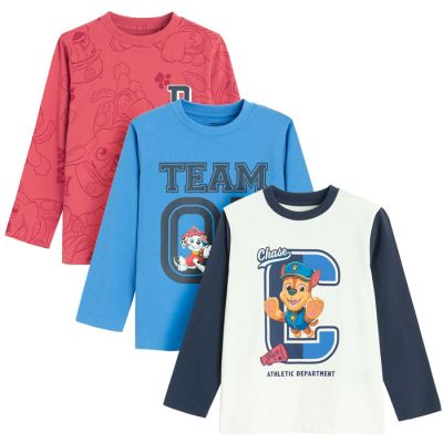 Majica za dječake dugih rukava  Paw Patrol - set  3 kom.