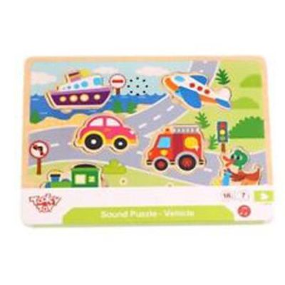 Tooky toy drvene zvučne puzle - vozila