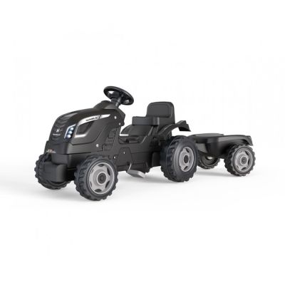 Smoby traktor farmer XL crni+prikolica